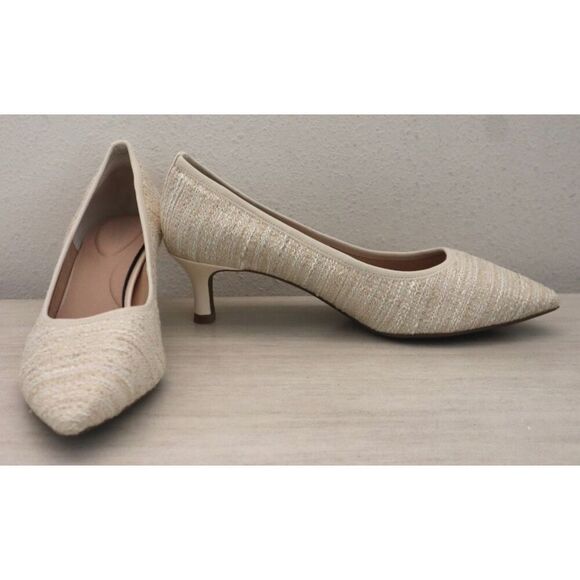 Rockport CI3508 Women's Sz 10M Cream/Light Beige Total Motion Kaiya Pumps - Picture 11 of 16